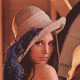 Original image of Lena scaled to 80x80